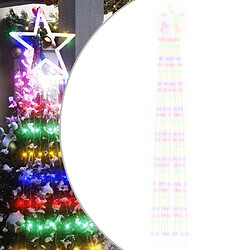 vidaXL Guirlande de sapin de Noël 320 LED colorées 375 cm