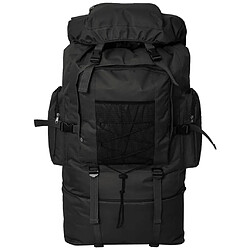 vidaXL Sac à dos en style d'armée XXL 100 L noir