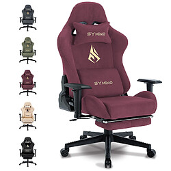 Vidaxl Chaise de bureau ergonomique symino MP Racing Seat Design 200 kg capacité portante chaise de jeu pivotante avec repose - pieds rouge pas cher