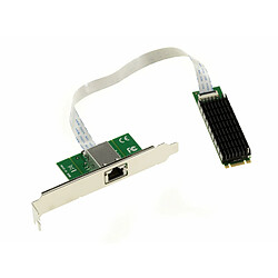 Kalea-Informatique Carte réseau M2 PCIe B+M vers RJ45 10G LAN 10 Gigabit Ethernet Aquantia AQC107