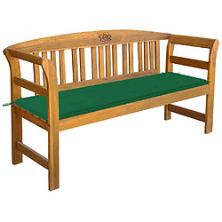 Maison Chic Banc de jardin | Banquette de jardin | Chaise Relax avec coussin 157 cm Bois d'acacia massif -MN88881