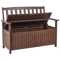 Acheter Beliani Banc de jardin SOVANA Acacia Bois foncé