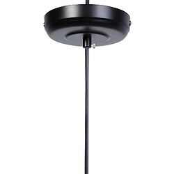 Beliani Lampe suspension MAZARO Métal Noir pas cher