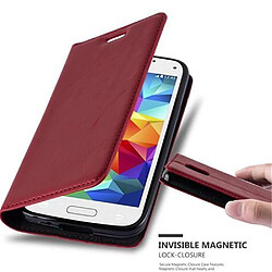 Cadorabo Coque Samsung Galaxy S5 MINI / S5 MINI DUOS Etui en Rouge