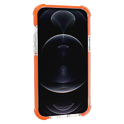 Coque en acrylique transparent épaissi aux, antichoc orange pour votre Apple iPhone 13 6.1 pouces