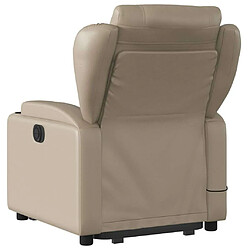 Acheter Maison Chic Fauteuil Relax pour salon, Fauteuil inclinable de massage électrique cappuccino similicuir -GKD35125