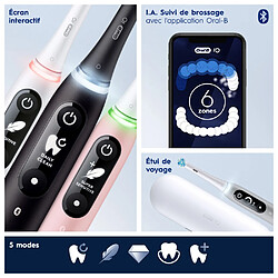 Oral-B iO 6 - Duo - Blanche et Rose - Brosses À Dents Électriques connectées