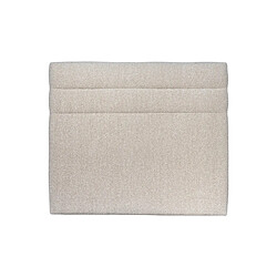 Sommeil de plomb Tete de lit Lignes Bouclette Beige L 135 cm - Ep 10 cm rembourré