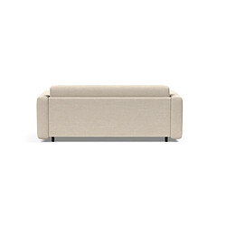 Acheter Inside 75 INNOVATION LIVING Canapé design KILLIAN Spring convertible lit 195*160 cm tissu Phobos Latte