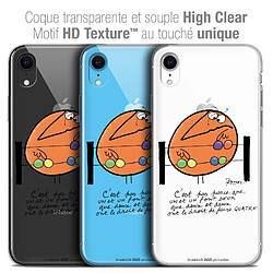 Caseink Coque Housse Etui Apple iPhone Xr (6.1 ) [Crystal Gel HD Collection Les Shadoks ? Design Mathématique - Souple - Ultra Fin - Imprimé en France]