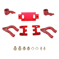 Mise à Niveau Des Pièces De Tasse De Direction De Bras Oscillant En Métal Pour 1/10 WPL D12 RC Camion Rouge