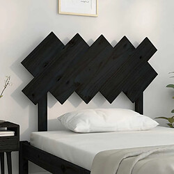 Avis Maison Chic Tête de lit scandinave,Meuble de chambre Noir 104x3x80,5 cm Bois massif de pin -MN67583