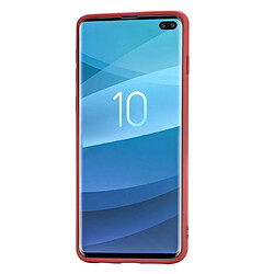 Wewoo Coque Souple Étui de protection en TPU pour Galaxy S10 + rouge