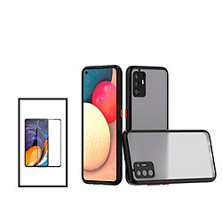 PHONECARE Kit Coque Anti Choque Caméra Protection + Film 5D Full Cover pour Oppo F19 Pro+ 5G - Noir