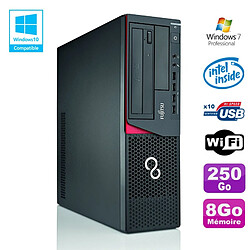 PC Fujitsu E720 E85+ SFF G3220 3GHz 8Go 250Go Graveur WIFI W7 - Occasion