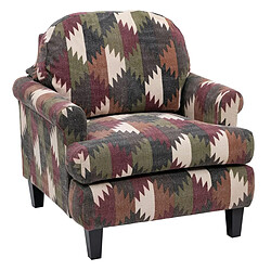 BigBuy Home Fauteuil Vert Bordeaux 91 x 90 x 95 cm