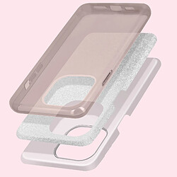 Avis Avizar Coque iPhone 14 Plus Paillette Amovible Silicone Semi-rigide Rose