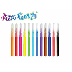 Lexibook - Recharge Aero Graph, 12 Feutres de Couleurs pour Dessiner Ou Colorier, CR800A, Multicolor pas cher