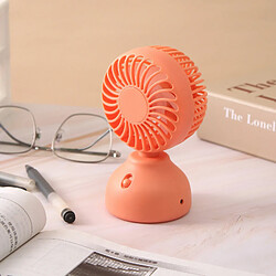 (Orange) Ventilateur Compact Portable En Forme De Table Avec Chargement Usb