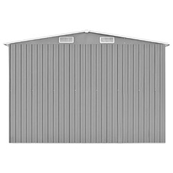 Avis vidaXL Abri de jardin Gris 257x779x181 cm Acier galvanisé