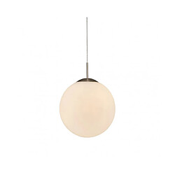 Luminaire Center Suspension Miranda Nickel satiné 1 ampoule 45cm