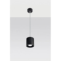 Luminaire Center Suspension ORBIS aluminium noir 1 ampoule