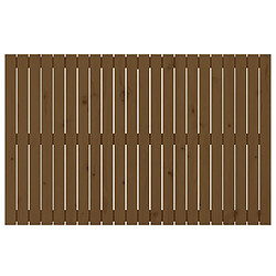 Avis vidaXL Tête de lit murale Marron miel 140x3x90 cm Bois massif de pin