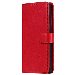 Etui en PU rabat détachable 2 en 1 avec support rouge pour votre Samsung Galaxy A71