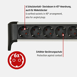 Avis Brennenstuhl Alu-Office-Line Steckdosenleiste 6-fach 3m silber/schwarz