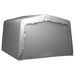 Avis vidaXL Tente de rangement 370x370 cm Acier Gris