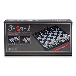 Aquamarine Games – Échecs, Dames et Backgammon, magnétique (cp024)