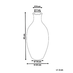 Avis Beliani Vase décoratif DIKAJA fait à la main Céramique 45 cm Bleu