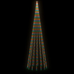 Avis vidaXL Sapin de Noël avec piquet 1134 LED Colorées 800 cm