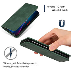 Avis Wewoo Housse Coque en cuir à rabat horizontal magnétique Business Skin Feel rétro pour Samsung Galaxy A10 vert armée