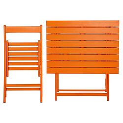 Acheter Italiadoc Chaise pliante en bois orange.