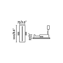 Avis faro Encastrable blanc Plas H22 cm