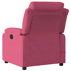 Acheter vidaXL Fauteuil inclinable massage électrique rouge bordeaux velours