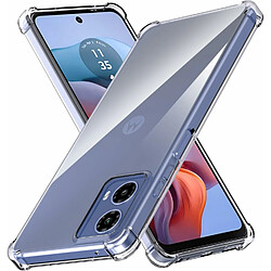 Xeptio Coque protection pour Motorola Moto G34 5G Souple Transparente Bumper en Gel TPU avec bords renforcés