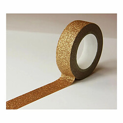 Youdoit Masking tape - Cuivre - Paillettes - Repositionnable - 15 mm x 10 m