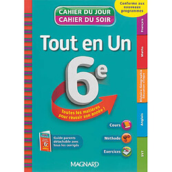 Tout en un 6e : toutes les matières pour réussir son année ! : conforme aux nouveaux programmes - Occasion