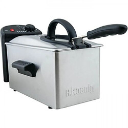 Friteuse Electrique HKoeNIG - DFX300 - 3 L - 2100 W - Acier inoxydable