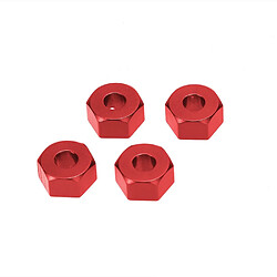 Avis Monture hexagonale de roue 12 pièces 12mm avec broches pour rc 1/10 traxxas partie slash rouge