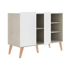 Avis Dansmamaison Buffet 2 portes 3 niches Bois/Blanc - RORA