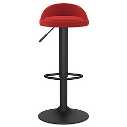 Avis vidaXL Tabourets de bar lot de 2 rouge bordeaux velours