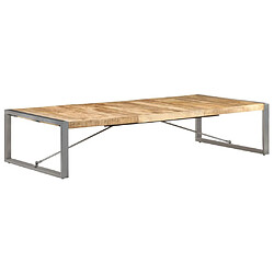 ComfortXL Table Basse 180x90x40 Cm Bois De Manguier Brut