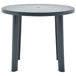 Maison Chic Table de jardin | Table d'extérieur Vert 89 cm Plastique -GKD46968