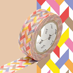 Masking tape multicolore tons chauds - 1,5 cm x 7 m