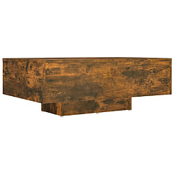 vidaXL Table basse Chêne fumé 85x55x31 cm Bois d'ingénierie