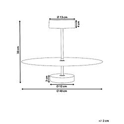 Avis Beliani Lampe suspension AFRAM Métal Noir