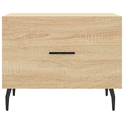 Acheter vidaXL Table basse Chêne sonoma 50x50x40 cm Bois d'ingénierie